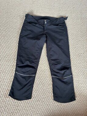 Luna Women's Cycling Pants Black Crop Size 2 Made in USA